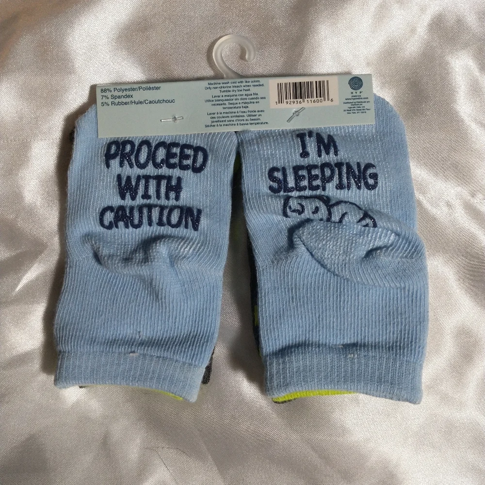 Sole Sayings Baby (6-12mo) Socks w/ Grippers - 3 Pairs